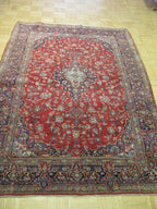 4' 7" x 6' 7" Persian Kashan Rug image 1