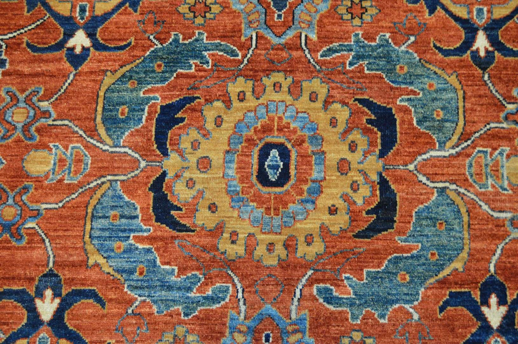 9' 2" x 12' 2" Pakistan Serapi Rug image 9