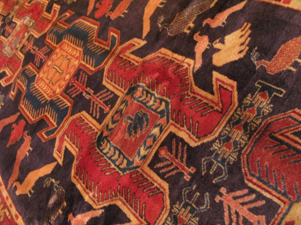 4' 5" x 10' 2" Persian Meshkin Runner image 2