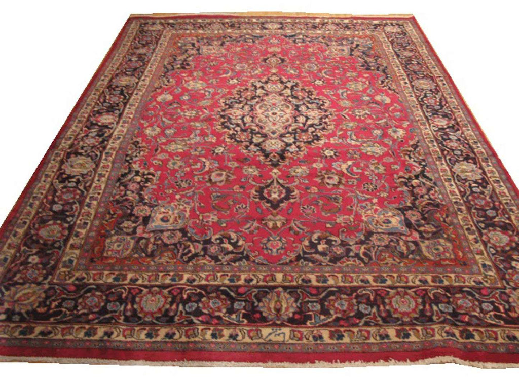8' 2" x 11' 9" Persian Mashhad Rug image 0