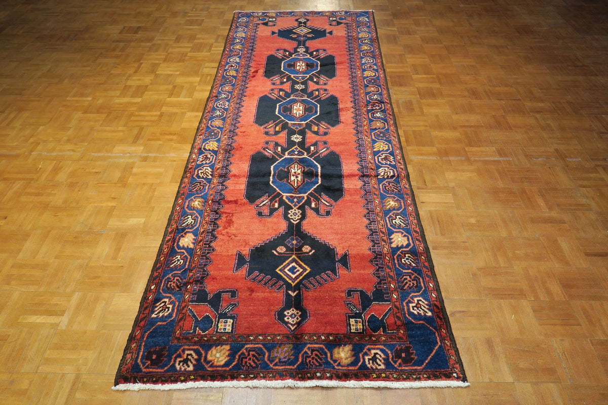 3' 7" x 10' 10" Persian Hamadan Runner image 9