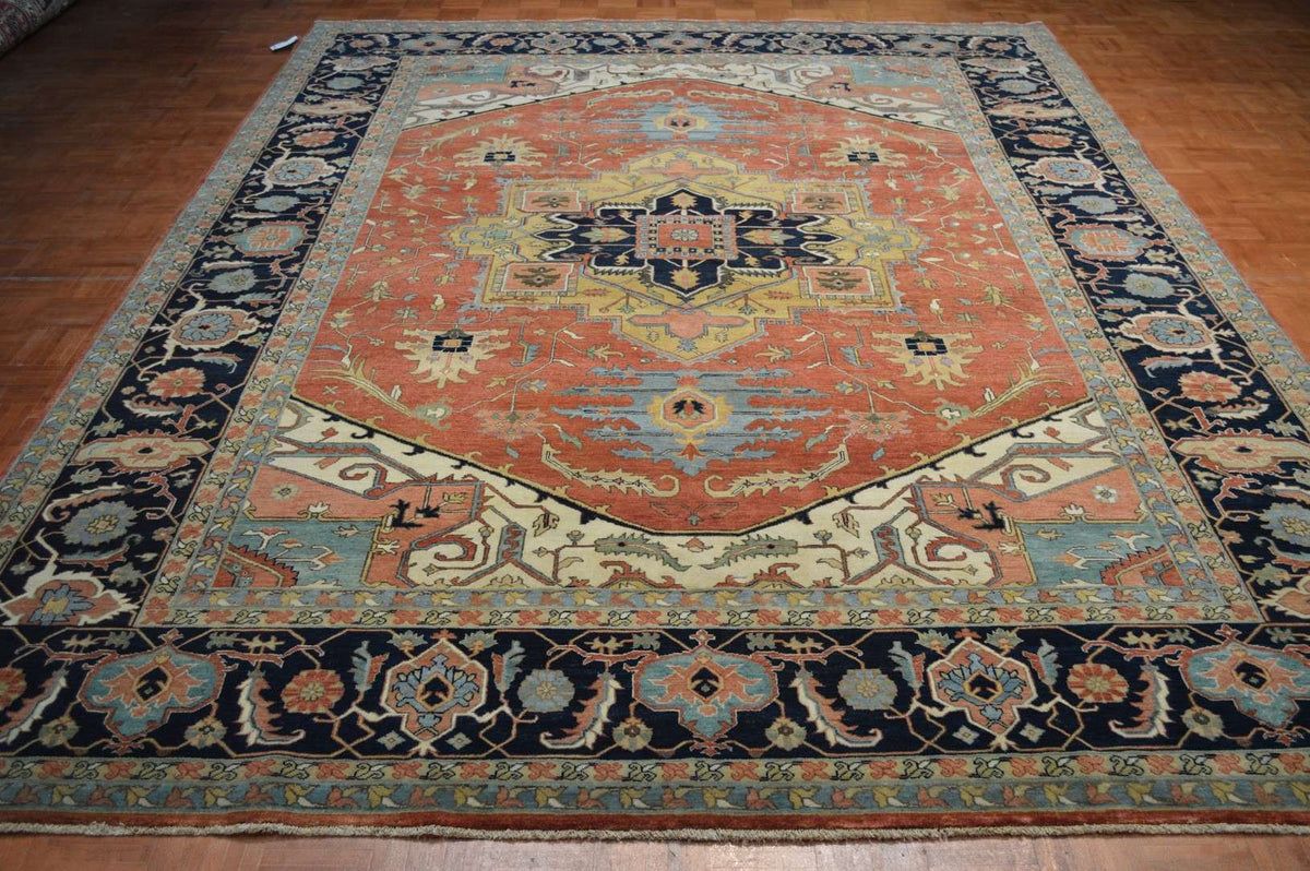 9' 0" x 12' 0" India Serapi Rug image 1