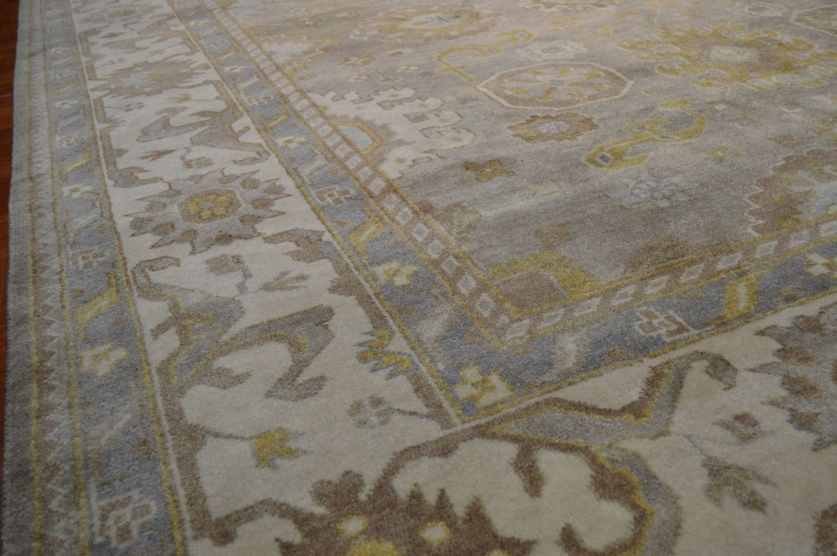 9' 2" x 12' 1" India Oushak Rug image 5