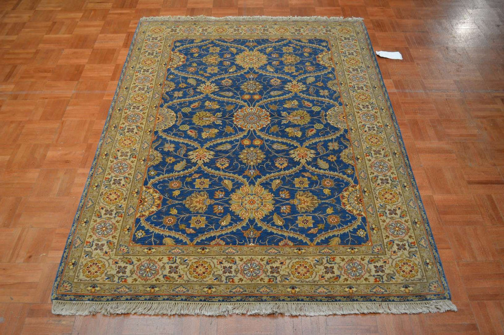4' 2" x 4' 9" India Agra Rug image 1