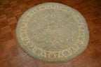 4' 1" x 4' 1" Pakistan Peshawar Round Rug image 1