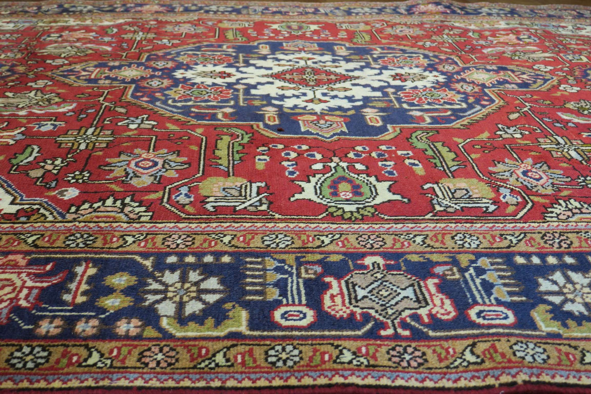 6' 6" x 9' 6" Vintage Tabriz Rug image 1