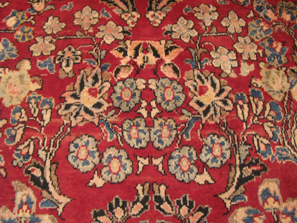 8' 8" x 11' 9" Persian Sarouk Rug image 6