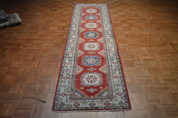 2' 9" x 10' 5" Pakistan Kazak Runner image 1
