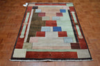 4' 3" x 6' 1" India Gabbeh Rug image 1