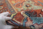 9' 8" x 13' 7" India Serapi Rug image 9