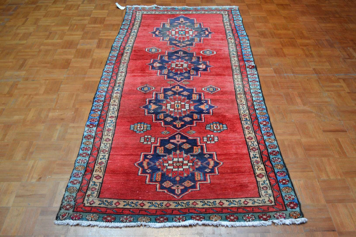 3' 7" x 8' 0" Persian Meshkin Rug image 1