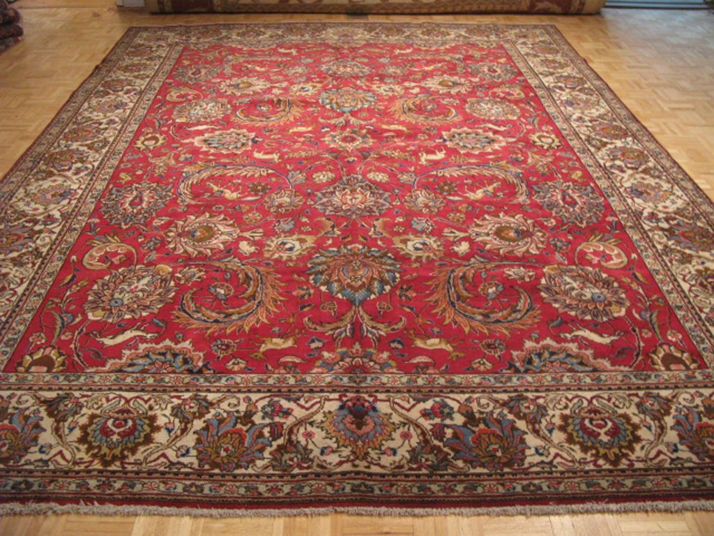 9' 6" x 13' 2" Persian Tabriz Rug image 1