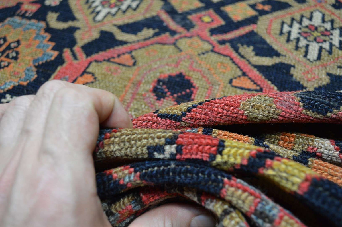 3' 5" x 6' 4" Vintage Hamadan Rug image 11