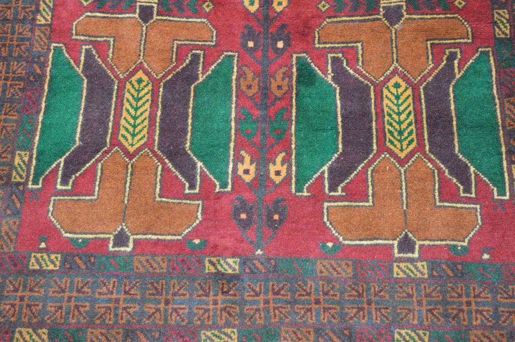 3' 5" x 6' 4" Afghanistan Belouch Rug image 7