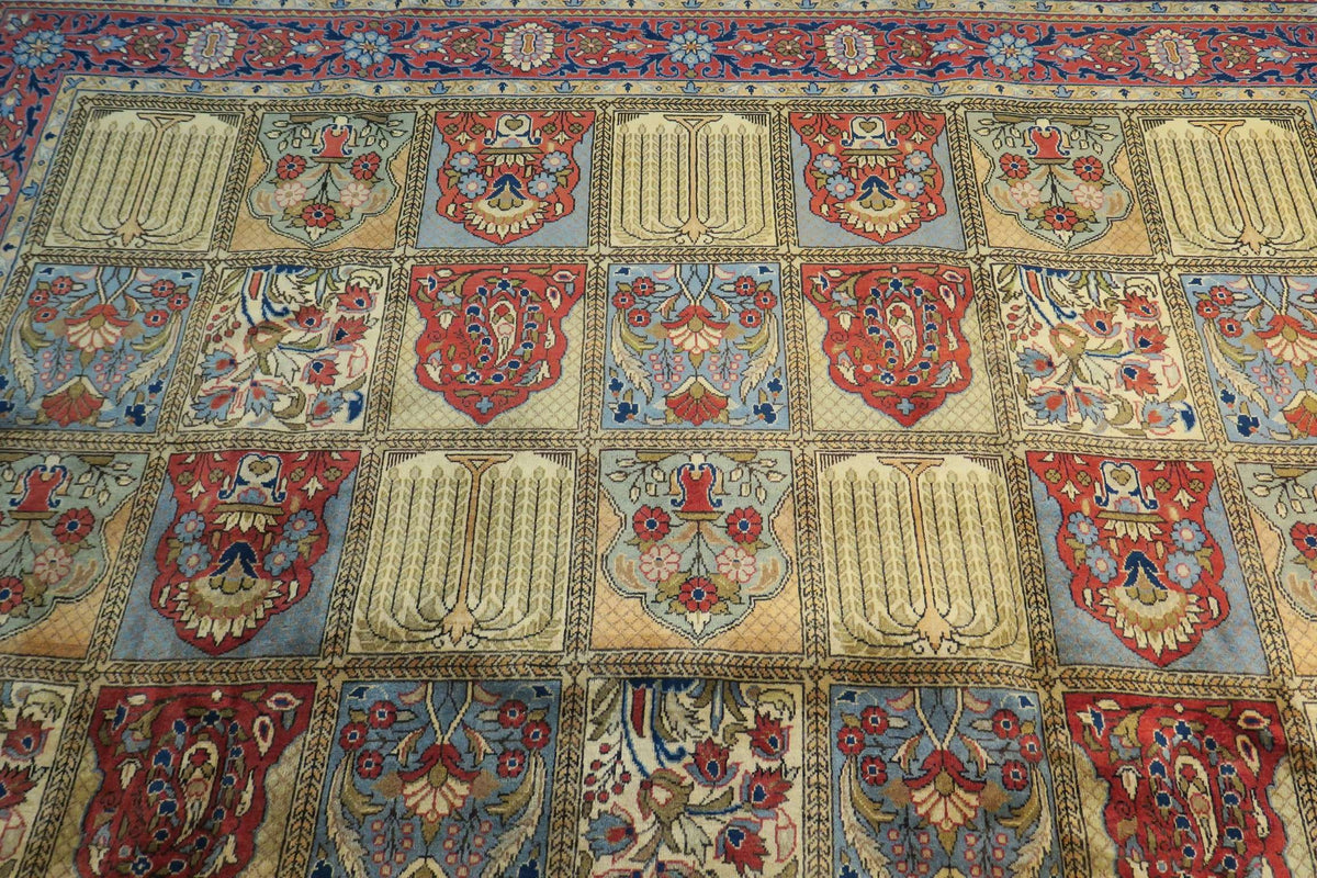 8' 8" x 12' 6" Vintage Shahreza Rug image 11