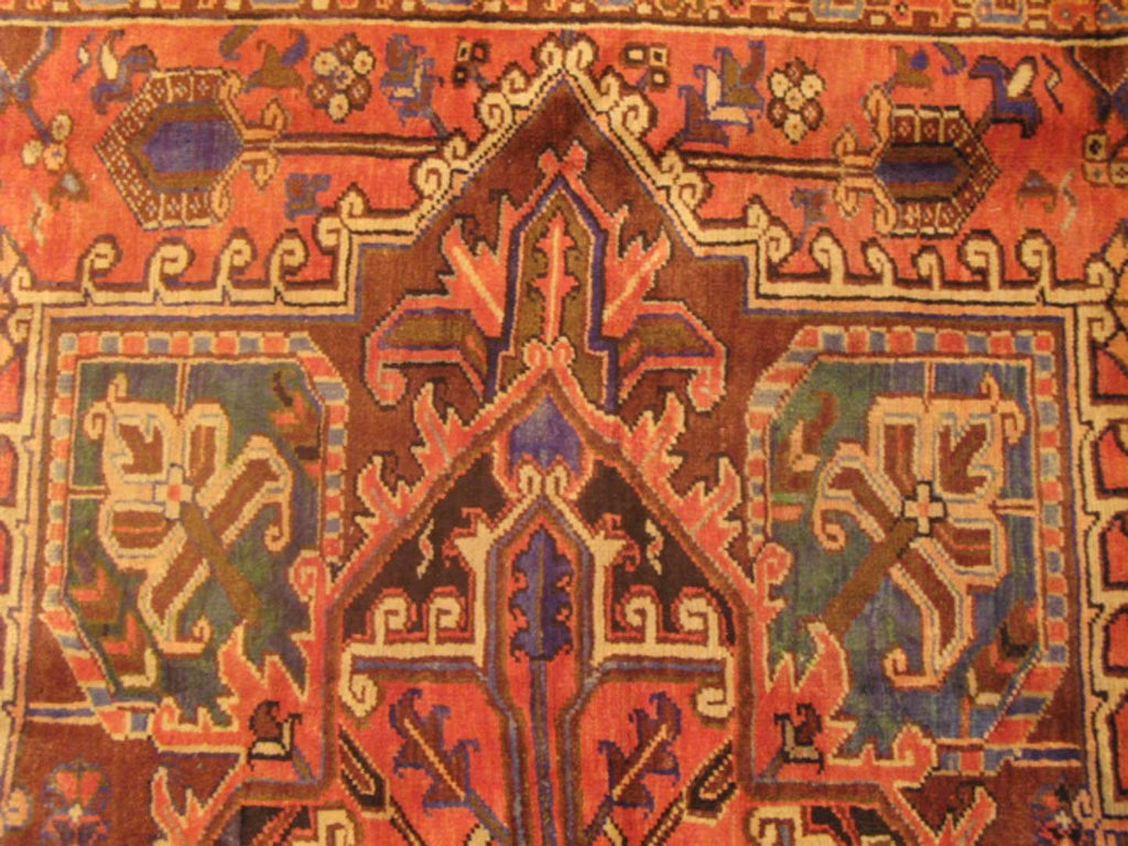 8' 3" x 10' 9" Persian Heriz Rug image 3