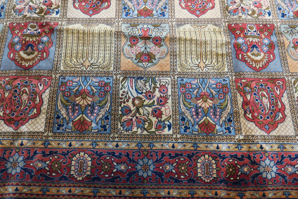 8' 8" x 12' 6" Vintage Shahreza Rug image 3