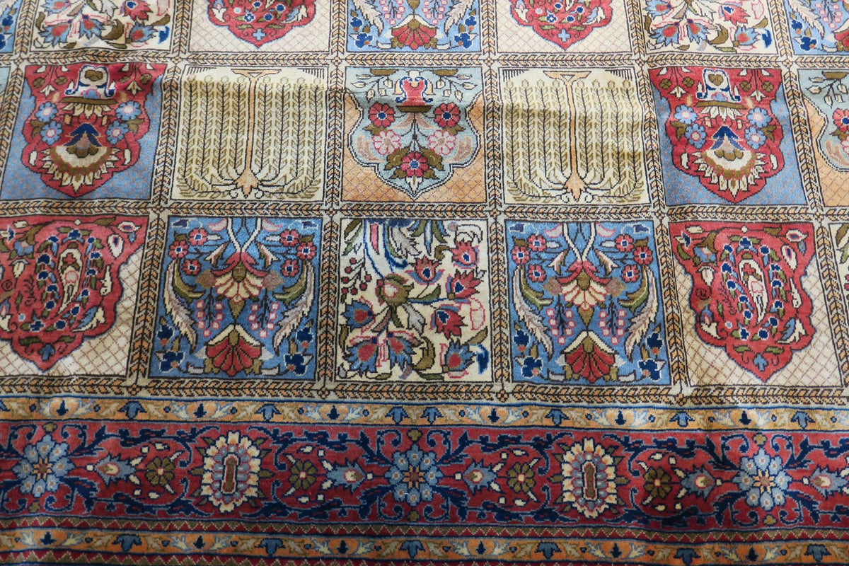 8' 8" x 12' 6" Vintage Shahreza Rug image 3