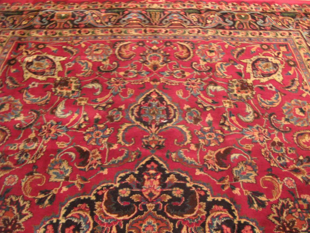 8' 0" x 11' 6" Persian Mashhad Rug image 7