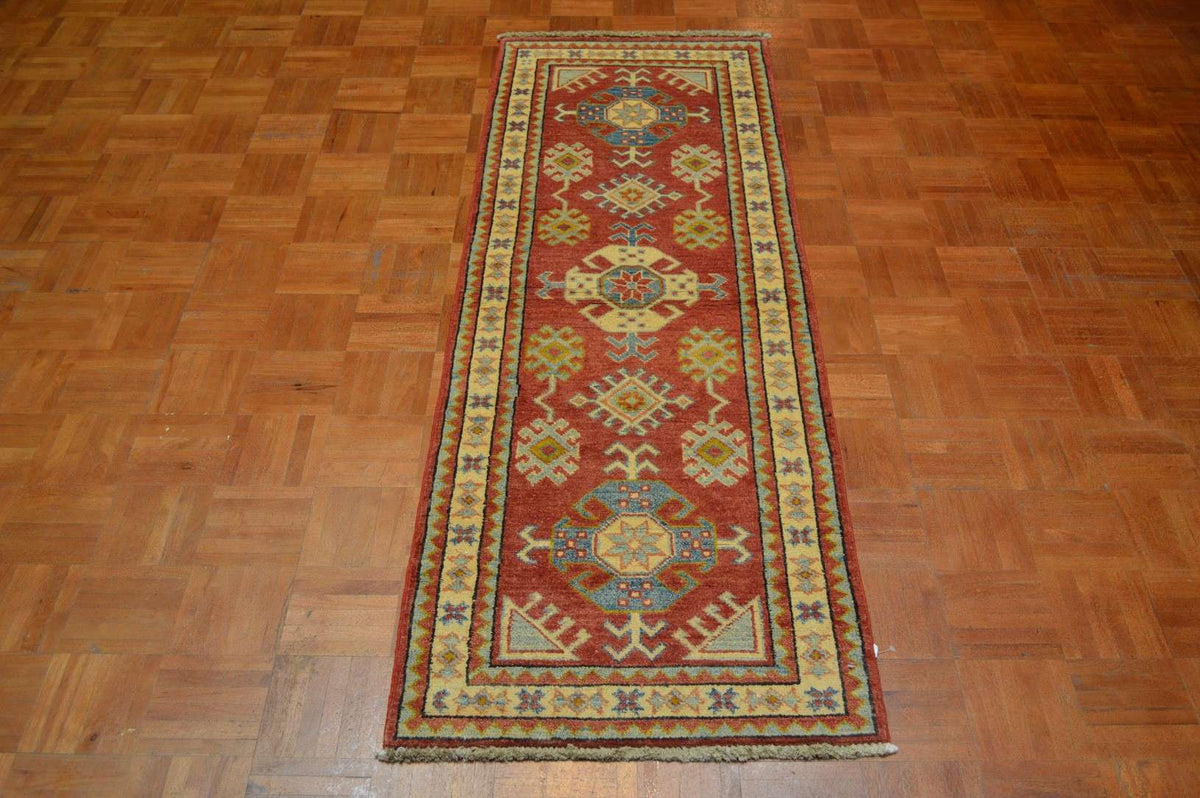 2' 1" x 6' 2" Pakistan Kazak Runner image 2