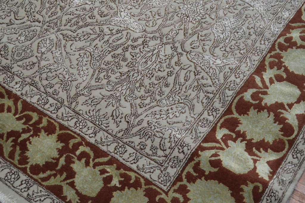 6' 2" x 8' 8" India Tabriz Rug image 10