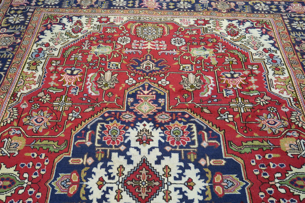 6' 6" x 9' 6" Vintage Tabriz Rug image 9