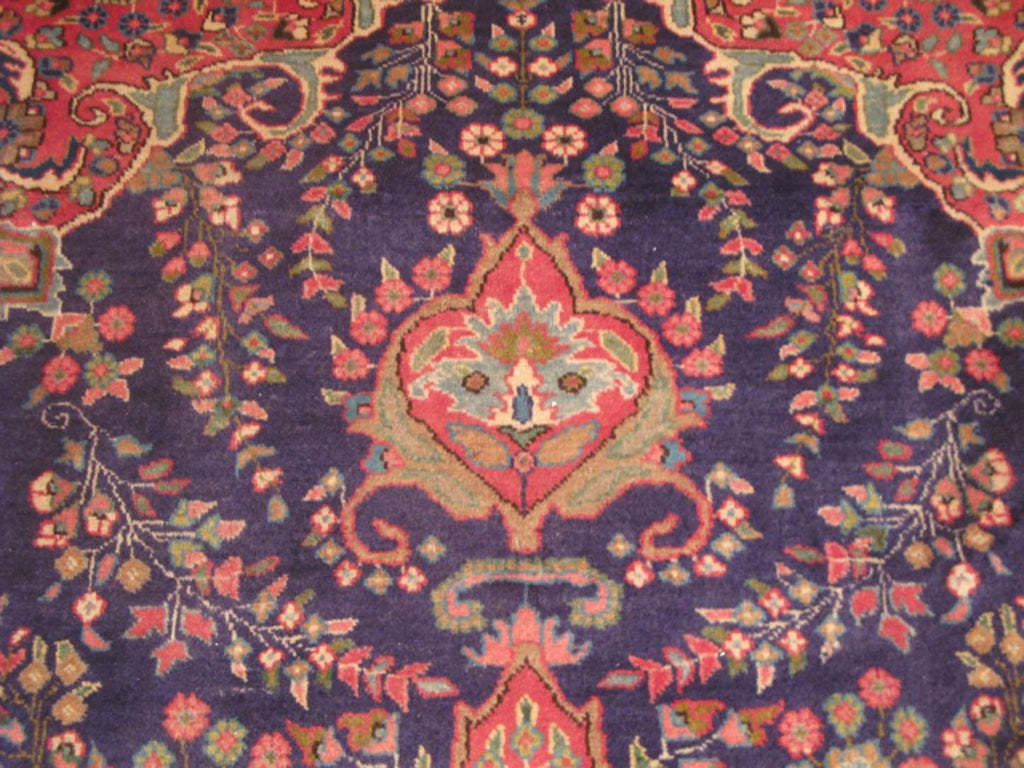 9' 8" x 13' 0" Persian Mashhad Rug image 1