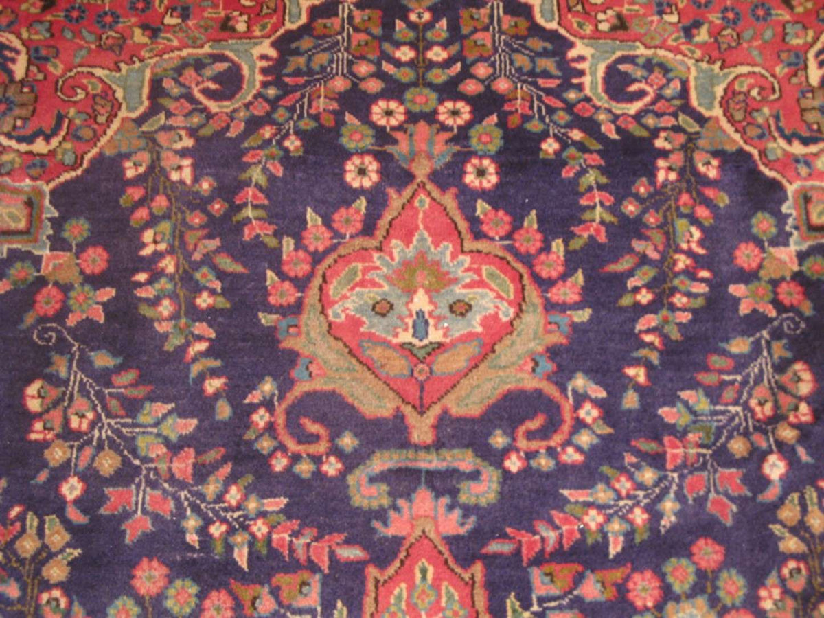 9' 8" x 13' 0" Persian Mashhad Rug image 1