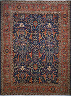 9' 2" x 12' 1" Pakistan Serapi Rug image 0