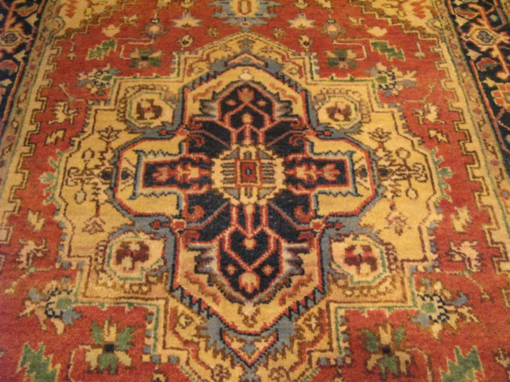 4' 0" x 6' 1" India Serapi Rug image 11