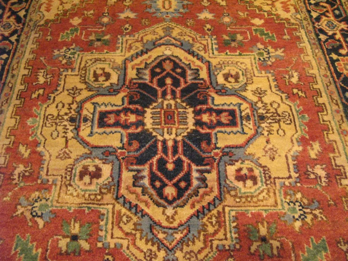 4' 0" x 6' 1" India Serapi Rug image 11