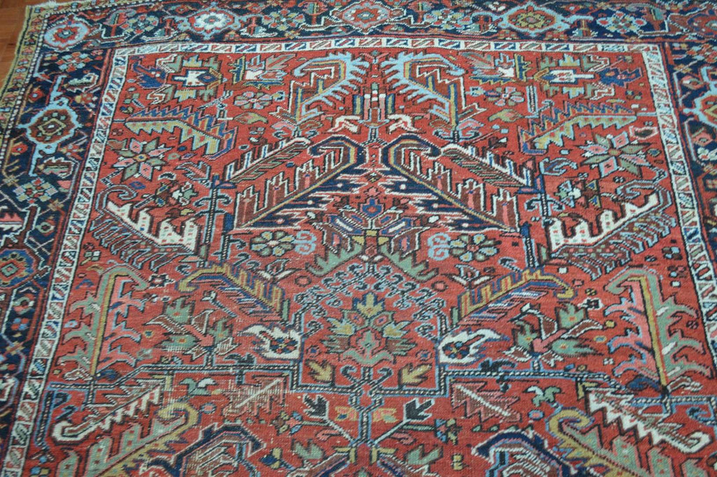 6' 6" x 9' 5" Persian Heriz Rug image 8