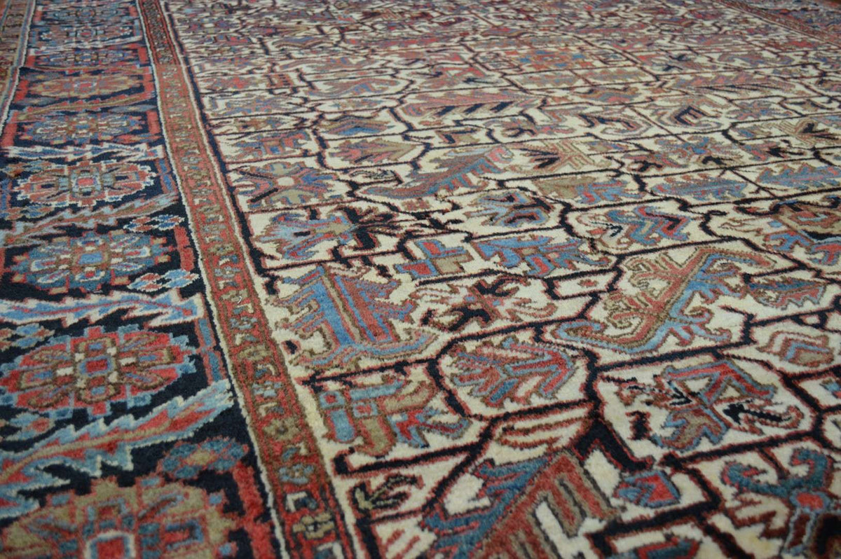 6' 8" x 10' 4" Persian Heriz Rug image 8