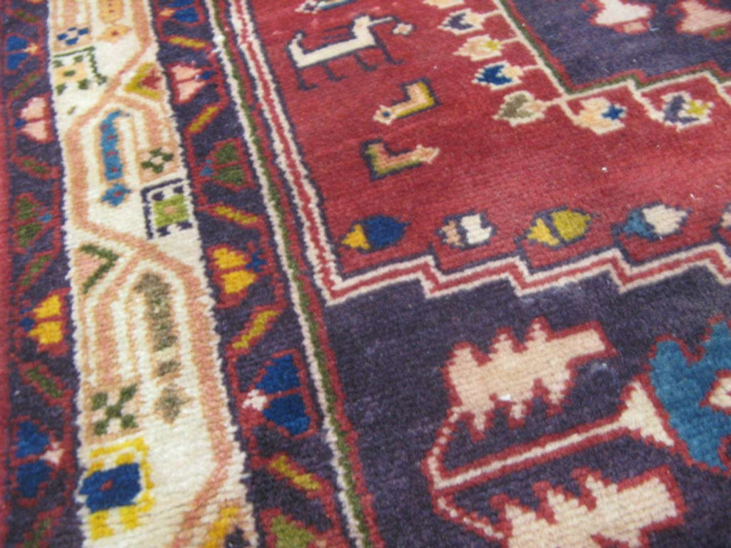 3' 6" x 10' 5" Persian Meshkin Runner image 10