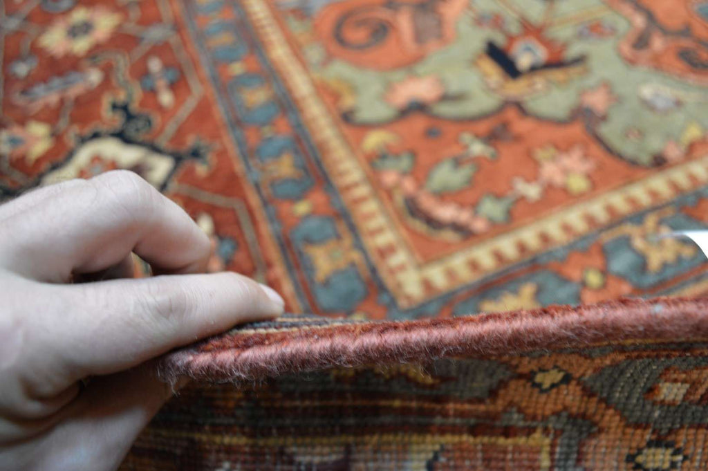 9' 8" x 13' 7" India Serapi Rug image 8