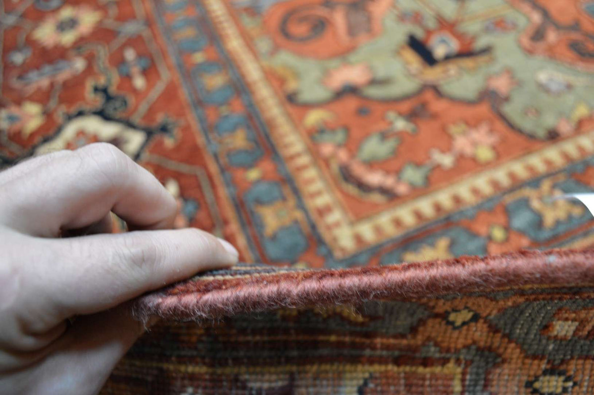 9' 8" x 13' 7" India Serapi Rug image 8