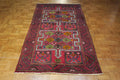 3' 8" x 6' 7" Vintage Baluch Rug image 2