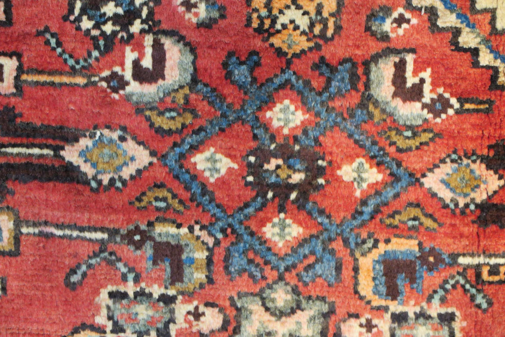 3' 7" x 4' 9" Vintage Hamadan Rug image 2
