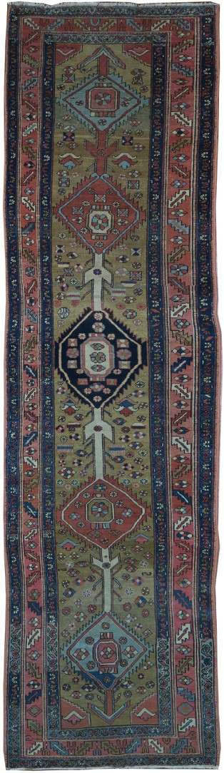 3' 3" x 12' 9" Persian Serapi Runner image 0
