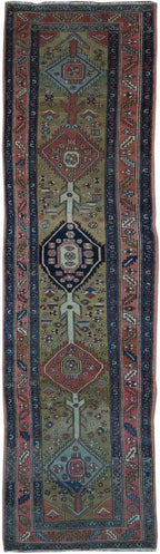 3' 3" x 12' 9" Persian Serapi Runner image 0