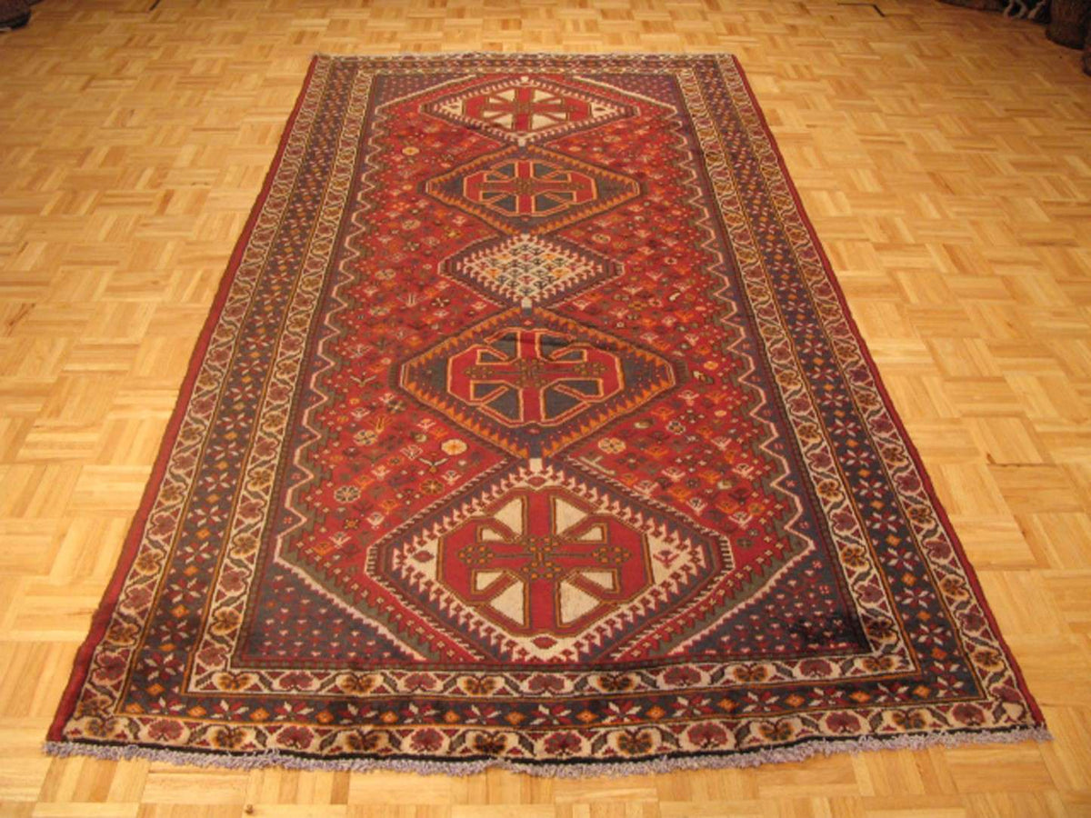 5' 2" x 11' 0" Persian Bakhtiari Runner image 1