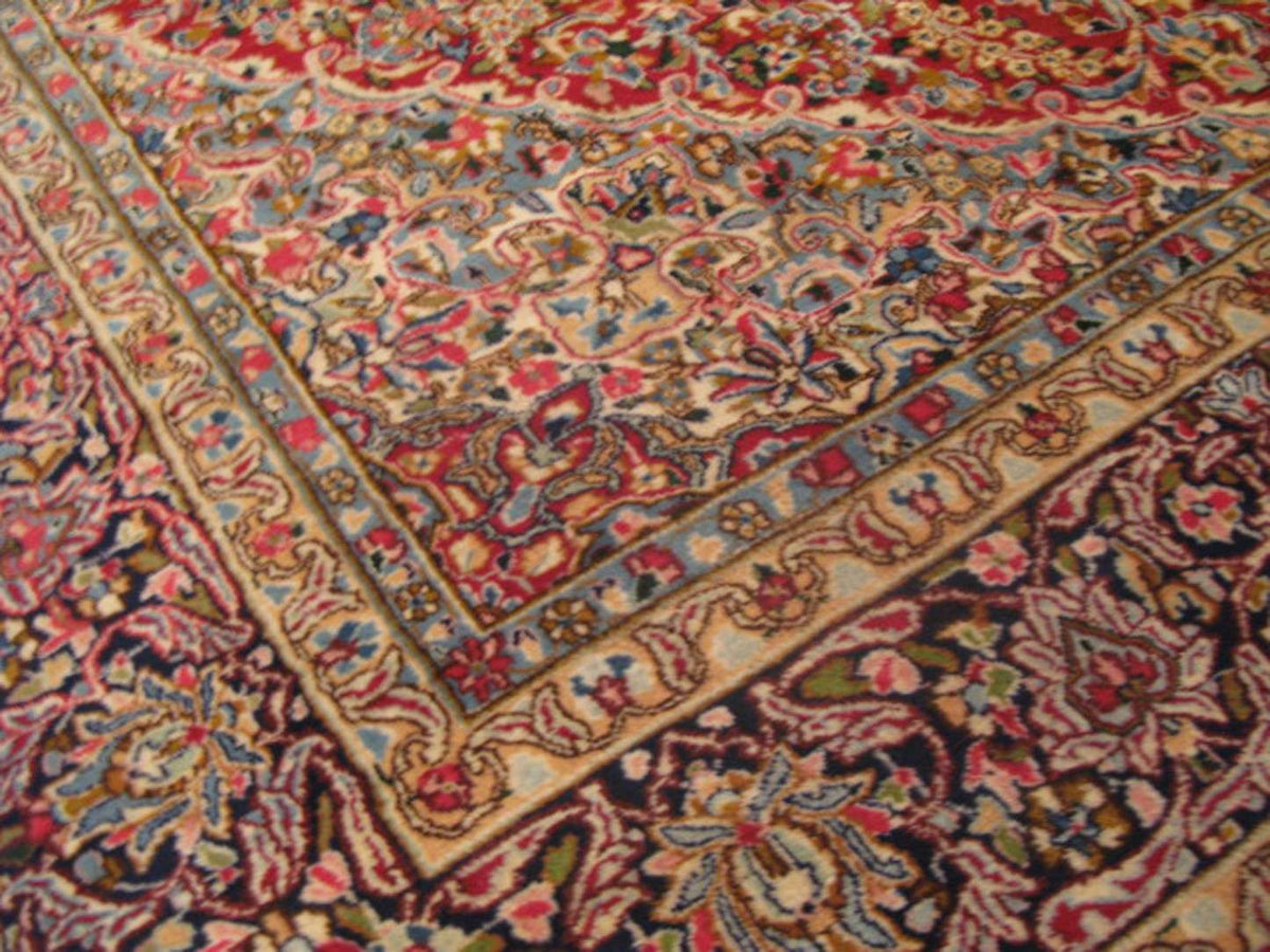 9' 2" x 11' 1" Persian Kerman Rug image 3