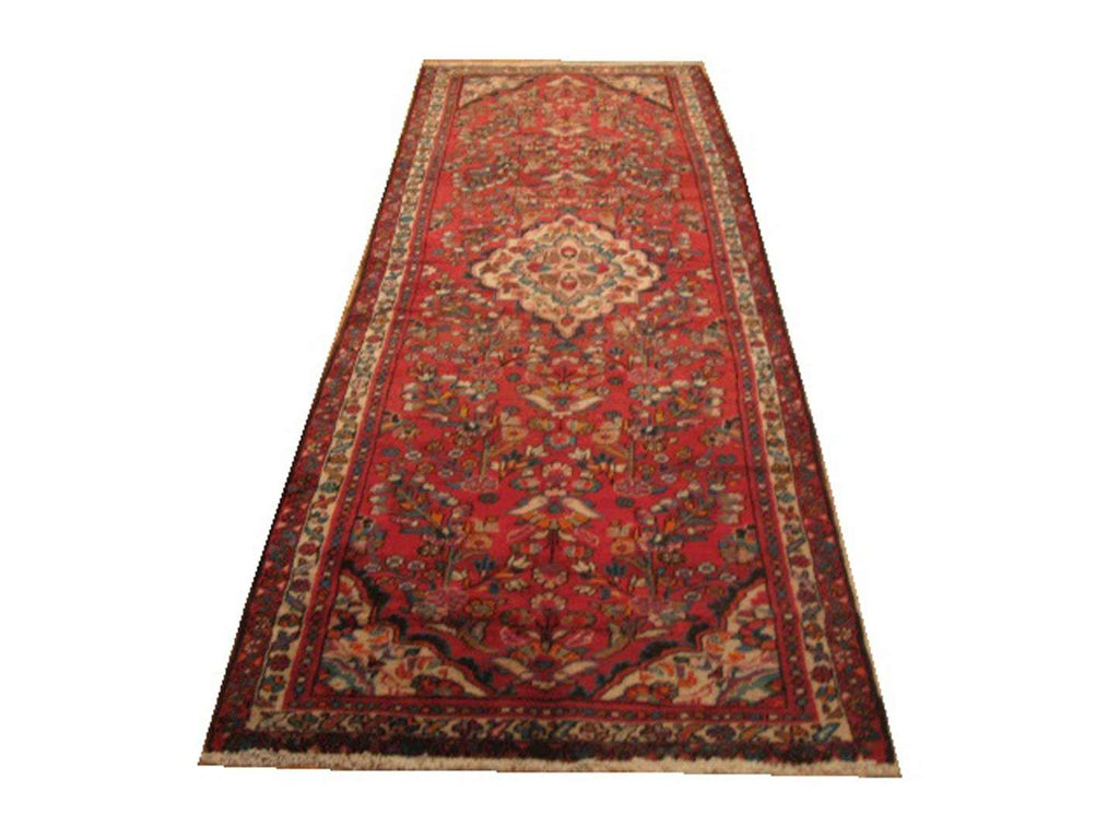 3' 6" x 10' 3" Vintage Hosseinabad Runner image 0