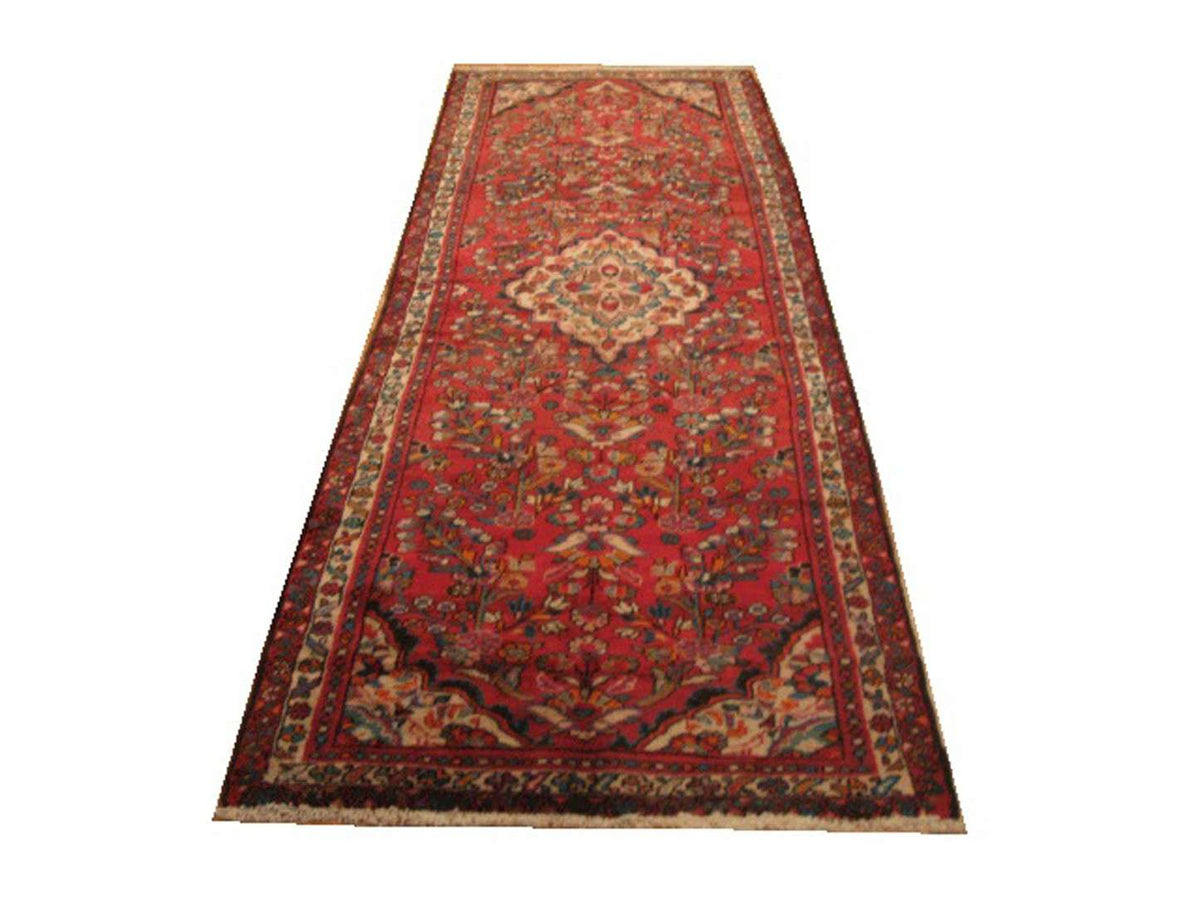 3' 6" x 10' 3" Vintage Hosseinabad Runner image 0