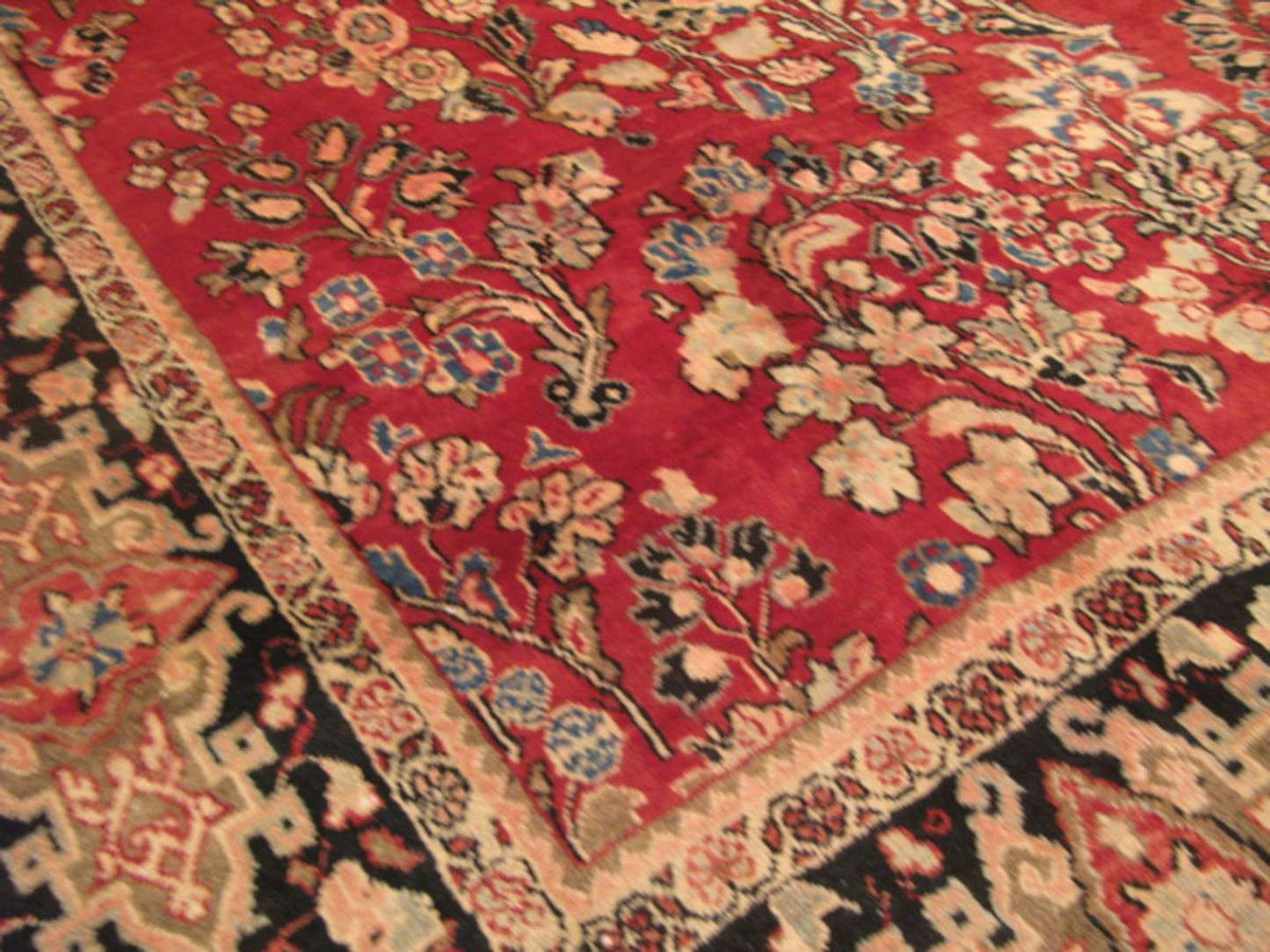 8' 8" x 11' 9" Persian Sarouk Rug image 4