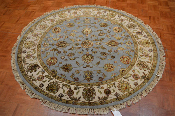 5' 2" x 5' 2" India Jaipur Round Rug image 1