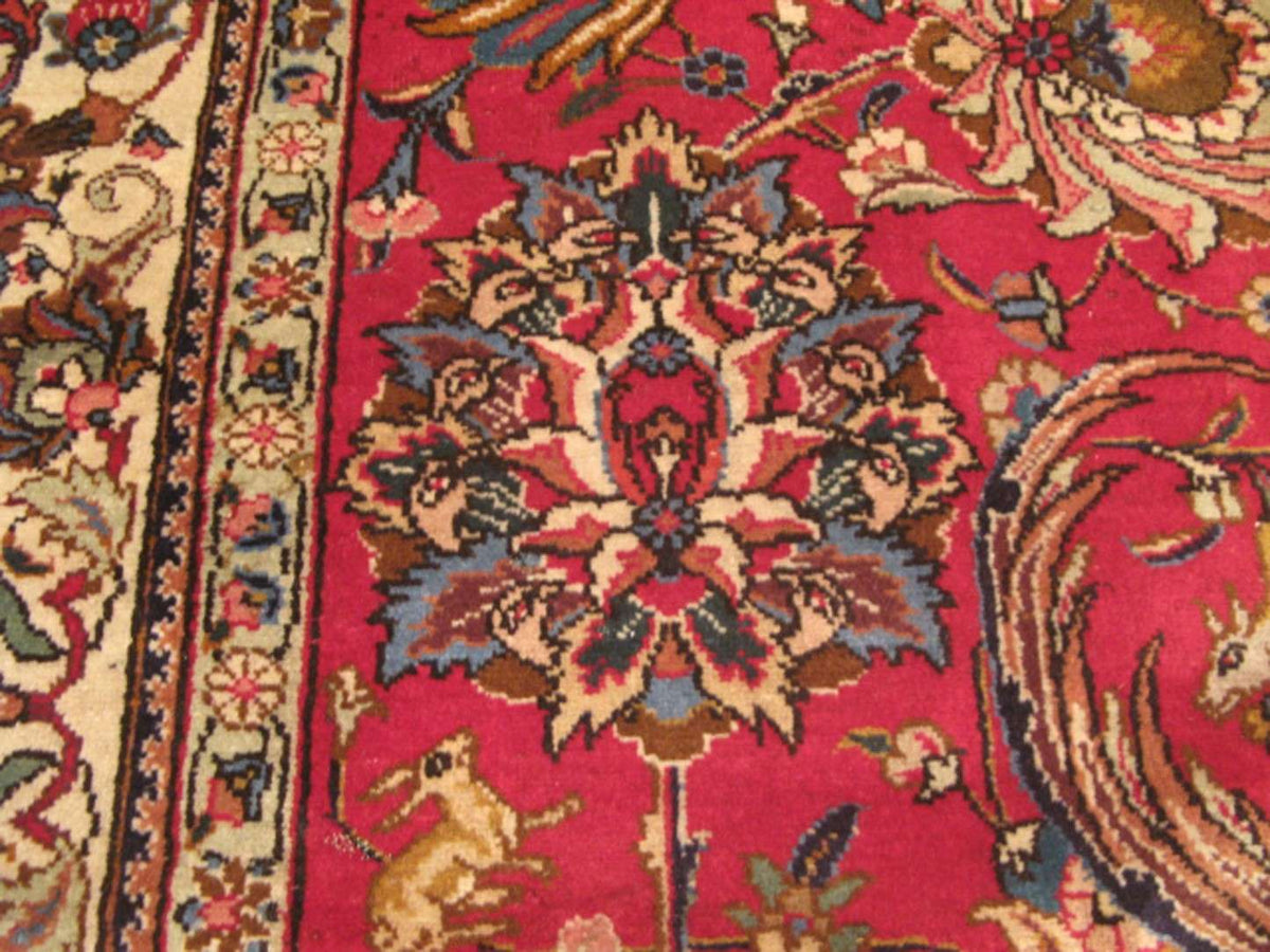 9' 6" x 13' 2" Persian Tabriz Rug image 10