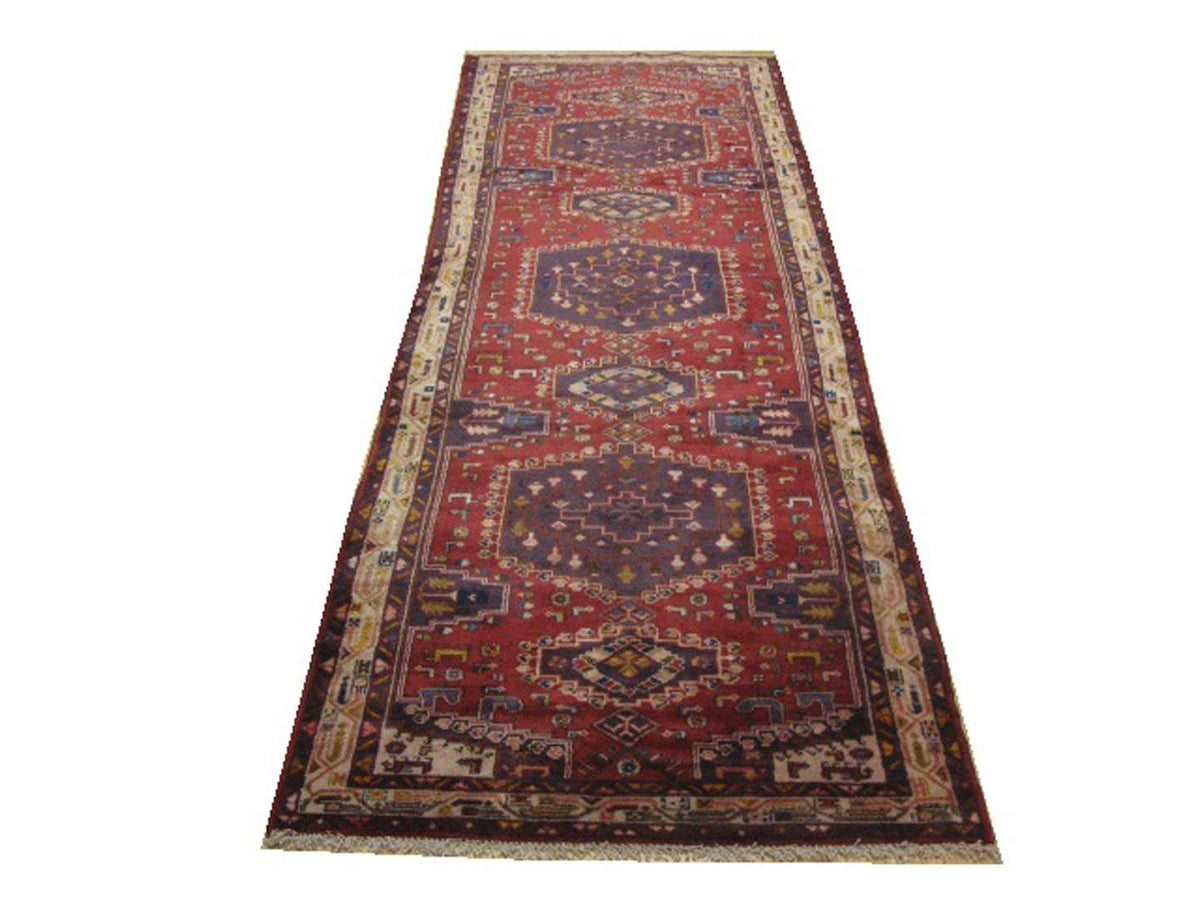 3' 6" x 10' 5" Persian Meshkin Runner image 0