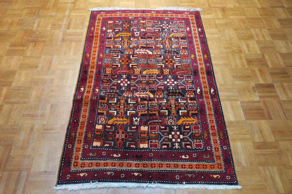 3' 5" x 5' 1" Persian Meshkin Rug image 1