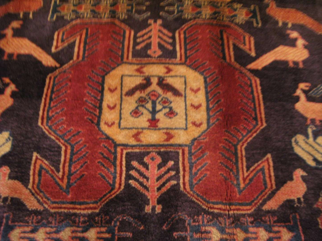 4' 5" x 10' 2" Persian Meshkin Runner image 5